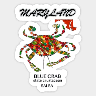 Maryland Blue Crab, Salsa Sticker